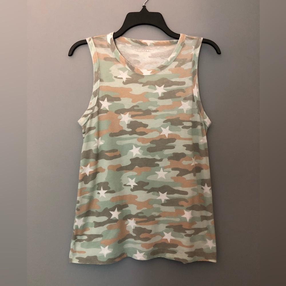 Lucky Brand Size Small Camouflage Tank Top